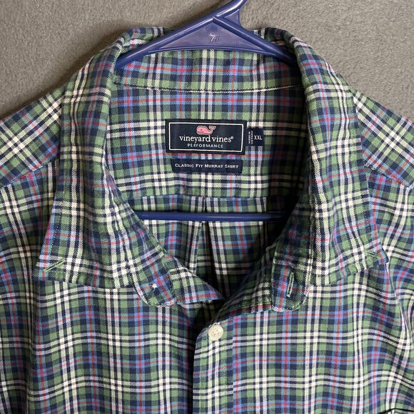Vineyard Vines Performance Men's 2XL Multicolor Classic Fit Murray Flannel Shirt - Picture 4 of 9